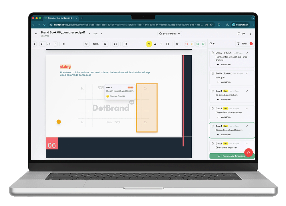 draftgo deckt alle relevanten Dateitypen ab