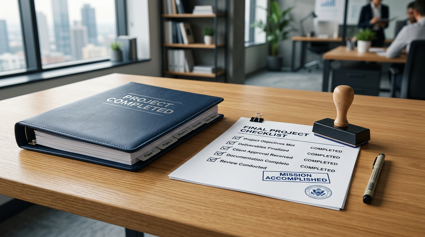 Projektabschluss Checkliste: 10 Schritte für einen sauberen Projektabschluss