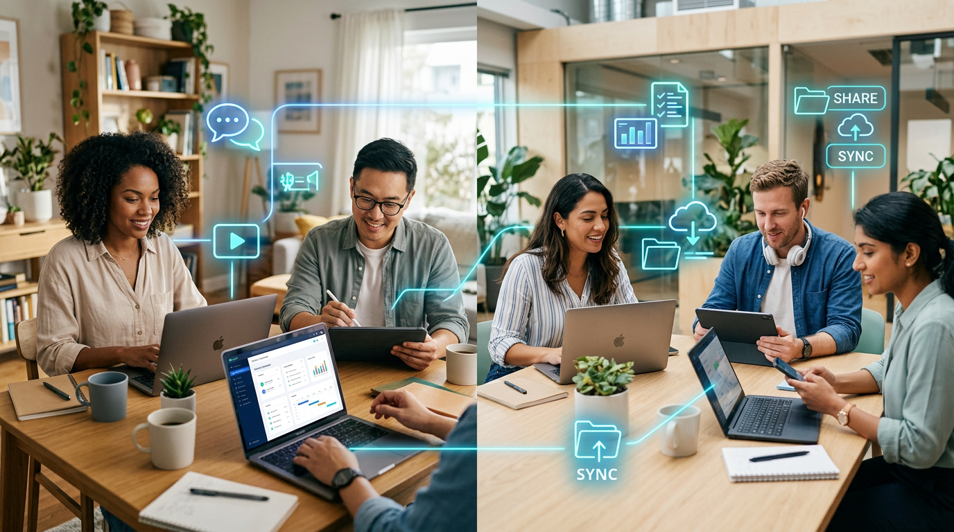 Die besten Remote Work Tools für effiziente hybride Teams in 2024