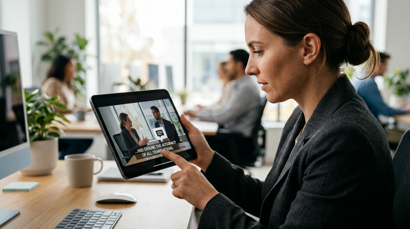 Untertitel Korrektur für Videos: Präzise Freigabe mit visuellem Feedback