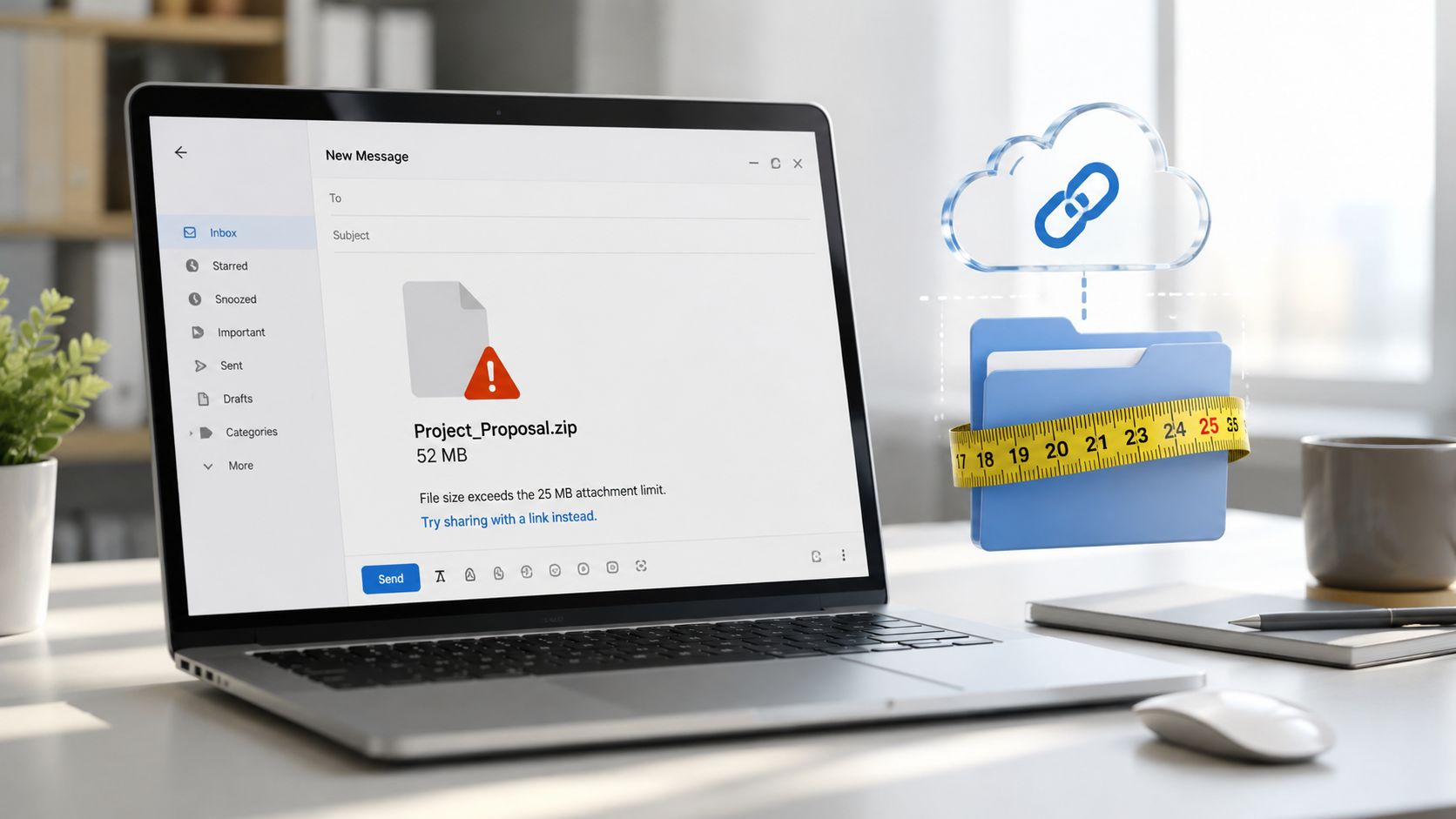 E-Mail-Anhanggröße: Gmail, Outlook & Co. Limits 2026